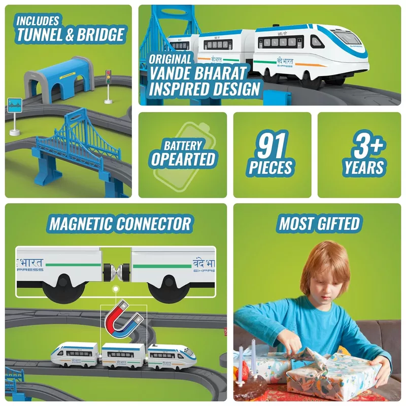 Indian City Train Set (91 Pcs)