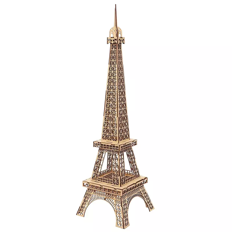 Wooden Puzzle - 3D Eiffel Tower