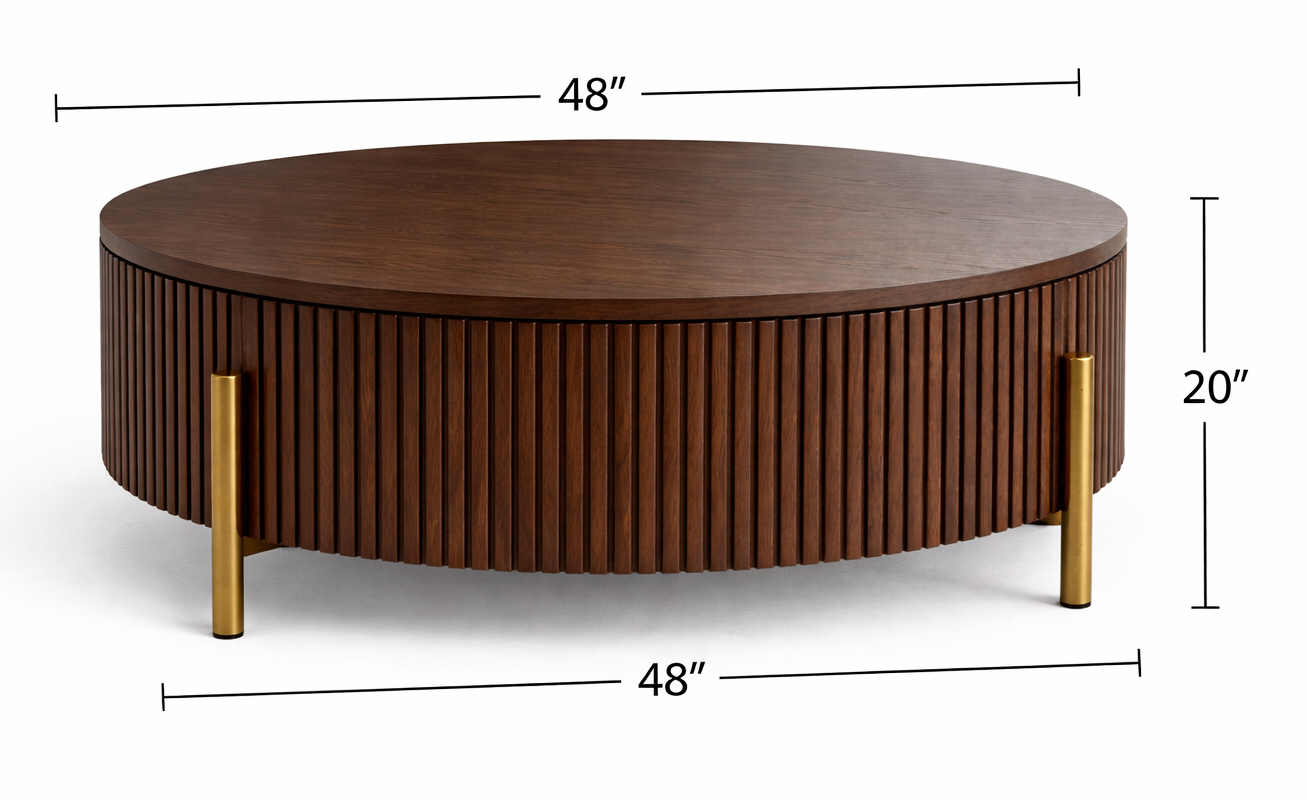 Alabama Fluted Coffee Table