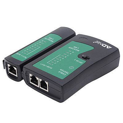 RJ45 and RJ11 Network LAN Cable Tester 9V Battery with LED Indicators RJ12 CAT5 CAT6 UTP Ethernet