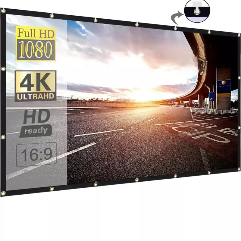 Tonzo Fabric 16:9 Projector Screen (100 Inch)