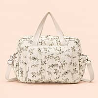 Mini Diaper and Travel Bag - Cream Blossom Mini Diaper and Travel Bag - Cream Blossom