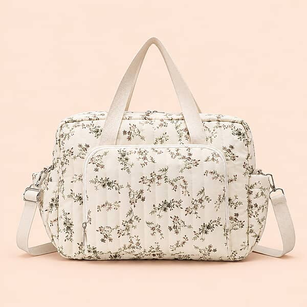 Mini Diaper and Travel Bag - Cream Blossom Mini Diaper and Travel Bag - Cream Blossom
