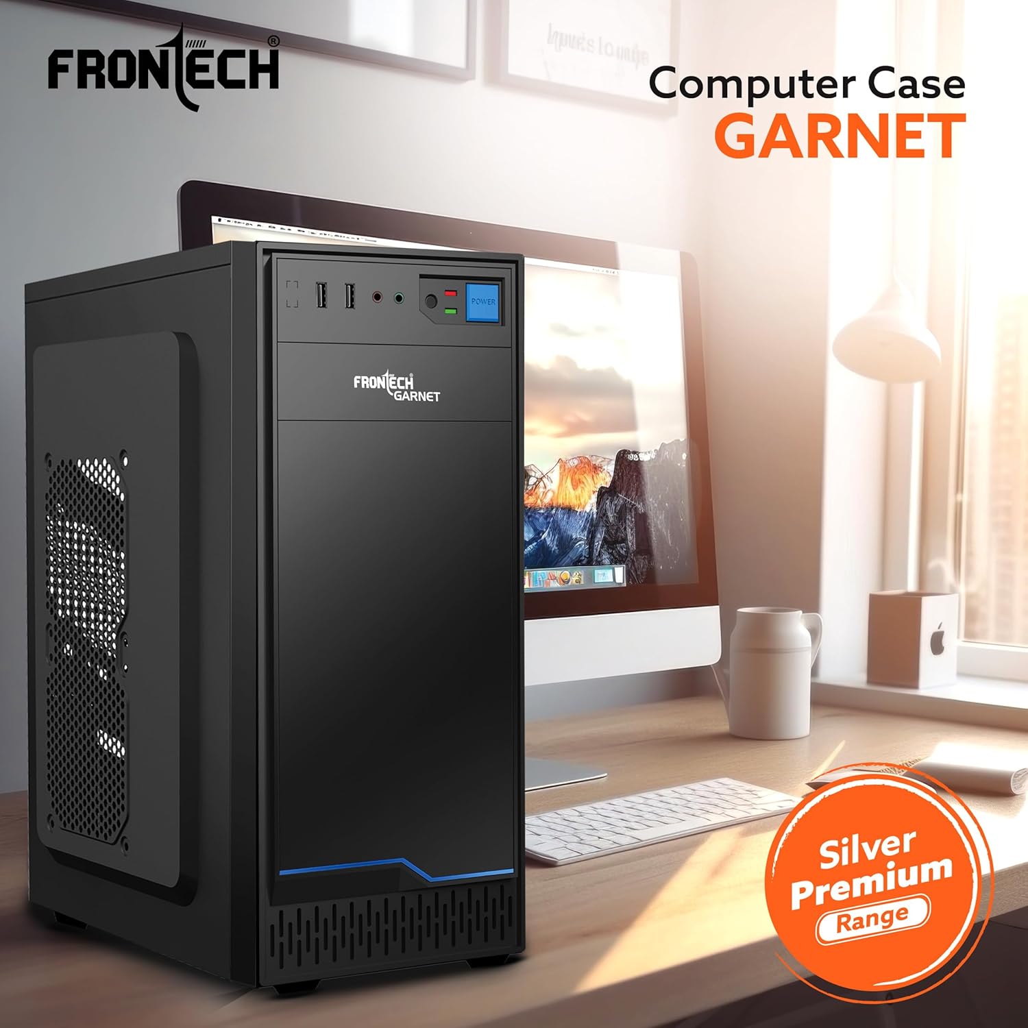 Frontech GARNET FT-4323 Mid-Tower Gaming Case RGB