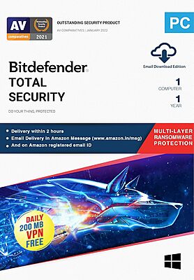 Bitdefender Total Security 1User 12 Months Pack