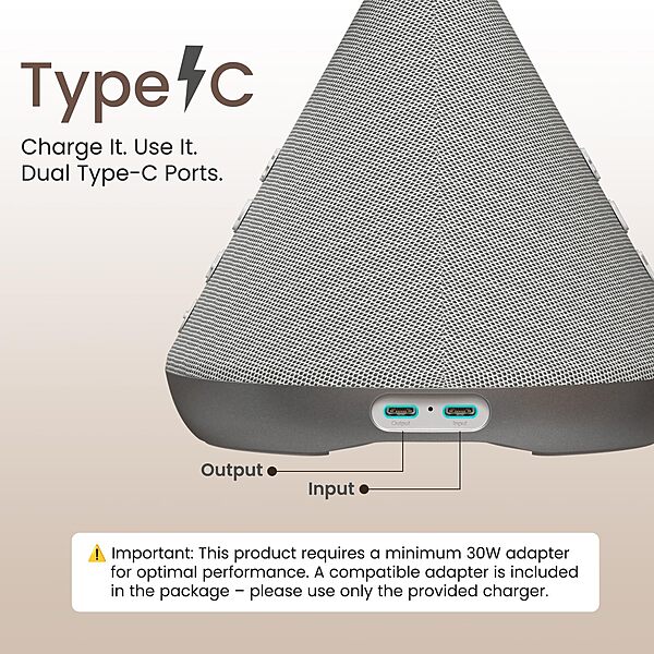 Portronics MOVO 3-in-1 Wireless Charger with 5W Bluetooth | 15W Wireless Charging| Black