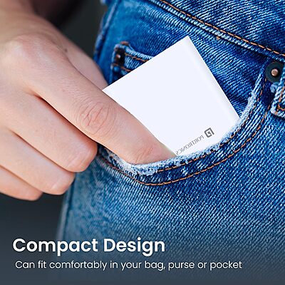 Portronics Adapto 30V 30W USB-A Fast Charging Wall Charger with 6A Cable