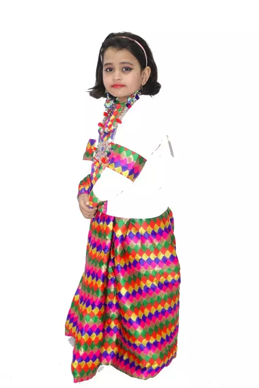 Indian Folk Dance Fancy Dress Costume For Girls
