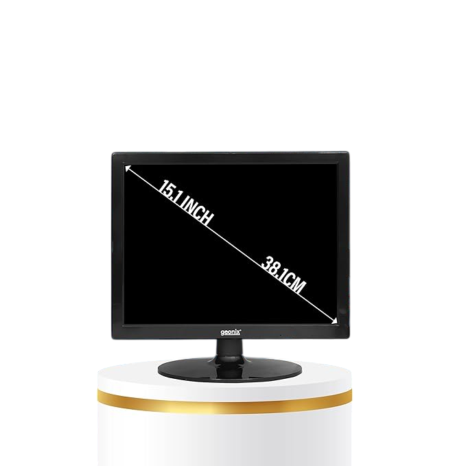 GEONIX 15.1" LED PC Monitor, VGA & HDMI, 1024x768, GXTF-WVHDF151