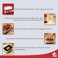 Wonderchef Crimson Edge Instant Electric Egg Boiler with 6 Egg Poachers