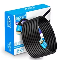 Uport 10M DisplayPort Cable 4K Metal Connector, high-speed transmission, supports 4K resolution, durable design, ideal for gaming and professional use, compatible with various devices.