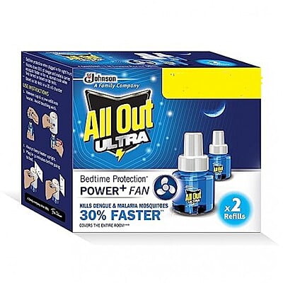 All Out Ultra Mosquito Repellant Refill 45 ml - Twin Pack