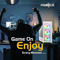 Frontech FT-4344 Sleek Mid-Tower Gaming Cabinet