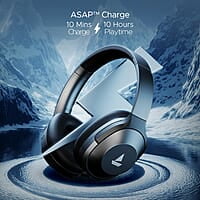boAt Nirvana 751 ANC w/Hybrid Active Noise Cancelling, Up to 65 Hours Playtime, ASAP Charge, Ambient Sound Mode, Immersive Sound, Carry Pouch Bluetooth Wireless Over Ear Headphones