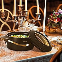 MILTON Pearl 1000 Inner Stainless Steel Casserole, 860 ml, Dark Brown