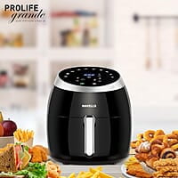 Havells Grande Air Fryer with Aero Crisp Technology, 6.5 Litre Large Pan Capacity, 10 Pre- Set Menu