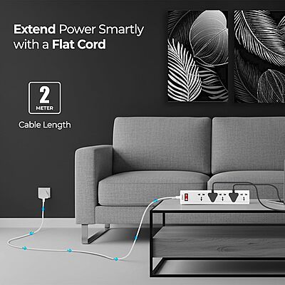 SURGE PROTECTOR FOXIN 5 SKT 2MTR (FSP-510) SURGE PROTECTOR FOXIN 5 SKT 2MTR (FSP-510)