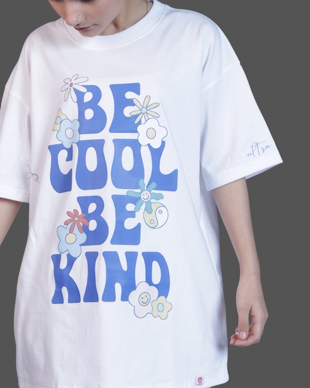 Be Cool Be Kind Oversized Tee