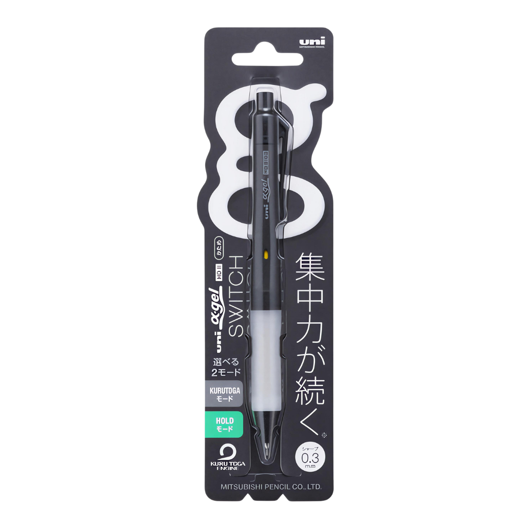 Mitsubishi Pencil Sharp Uni Alpha Gel Switch 0.3 Black