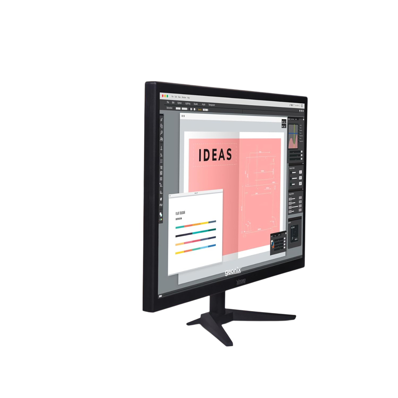 ​Geonix 19.5-Inch LED PC Monitor, 1600x900 Resolution, VGA & HDMI Inputs-‎GXTF-WVHDF195