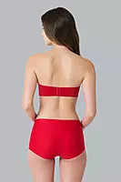 VANHEUSEN Women Black Solid No Visible Panty Line Easy Stain Release Gusset Invisilite Boyleg Panty 22116 JESTER RED S_M