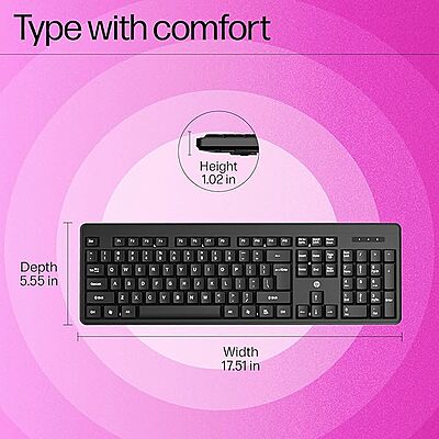 Open Box HP K160 Wireless Desktop Keyboard Open Box HP K160 Wireless Desktop Keyboard