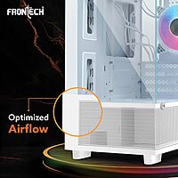 Frontech FT-4288B Stylish & Airflow-Optimized Gaming Cabinet