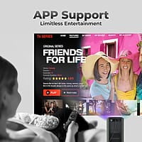 ZEBRONICS PIXAPLAY 22, Smart Projector, 3200 Lumens, 4K Support,160 Inch Screen Size, Supports Bluetooth, HDMI, USB, WiFi, 720p Native, Powerful Speaker, Electronic Focus, APP Support, Miracast