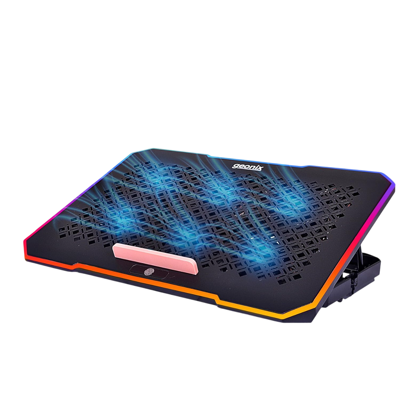 Geonix Ergo 2 Gaming Laptop Cooling Stand, 10 RGB Lights,6 Quiet Fans, Black-GXCLP-A16