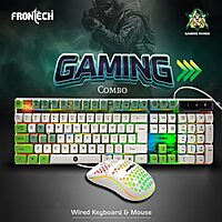 Frontech NOVA KNIGHT KB-0045 – RGB gaming keyboard with mechanical feel, USB interface, anti-ghosting keys & durable, ergonomic design.