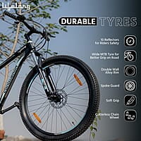 Lifelong Conqueror Freeride Shimano Gear Cycle,26T Steel MTB Unisex Cycle with 21 Speed