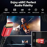 Uport 8K HDMI Cable 5m – 48Gbps, eARC, HDMI 2.1, supports 8K@60Hz, 4K@120Hz, HDR, and Dolby Vision. Perfect for gaming and home theater setups. Durable design for long-lasting performance.