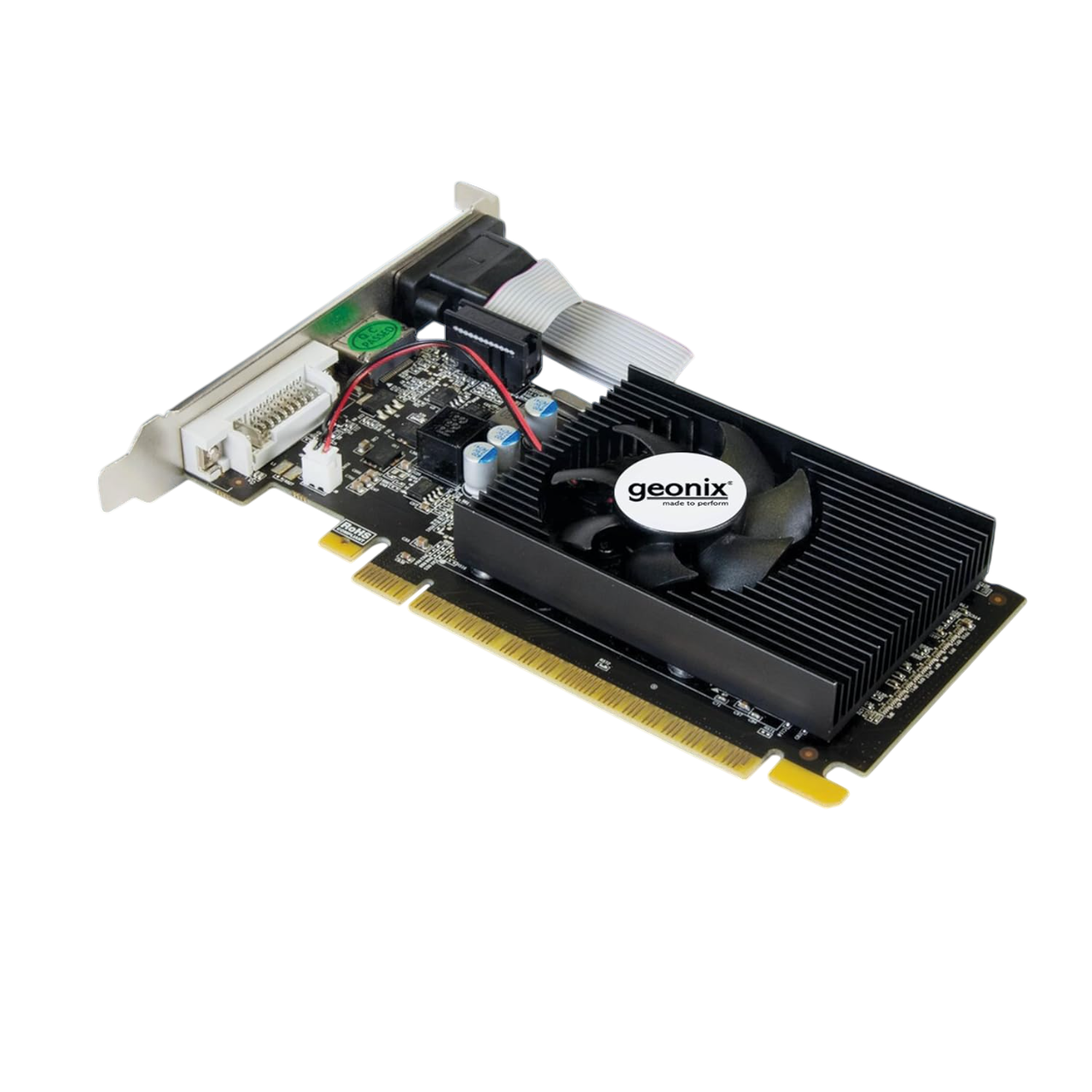 GEONIX GeForce Graphics Card, 1GB DDR3, VGA/HDMI/DVI, GT-210LP