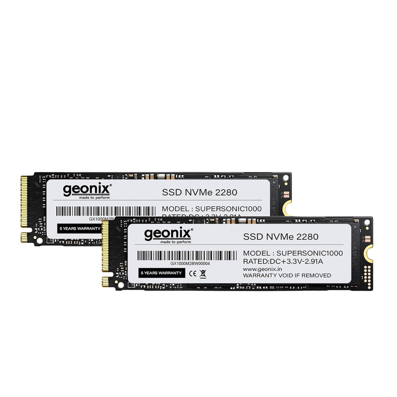 Geonix 256GB M.2 NVMe SSD, 2280, 6Gb/s, 2650/2000 Mbps, 5 Years Warranty, GXNVME256GB