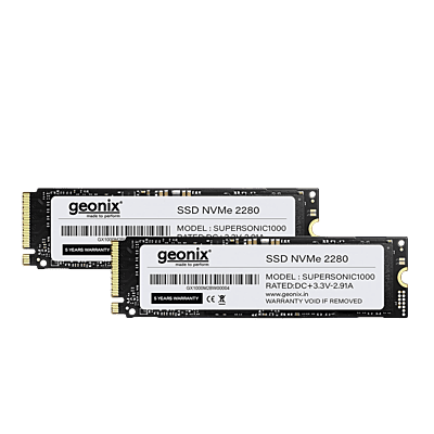 Geonix 512GB M.2 NVMe SSD, 2280, 6Gb/s, 2650/2000 Mbps, 5 Years Warranty, GXNVME512GB