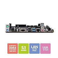Zebronics ZEB H110-D4 Micro-ATX Motherboard – Intel H110 Chipset | LGA 1151 Socket | DDR4 RAM Support | Reliable Desktop PC Board