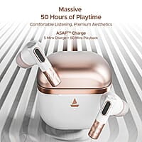 boAt Nirvana Zenith Truly Wireless in Ear Ear Buds w/Dolby Audio, 50dB ANC, Adaptive EQ Powered by Mimi, 6-Mic AI-ENx™, 50 Hrs. Playback & Hearables App Support