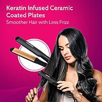 AGARO Elite Hair Straightner, For Women, Black