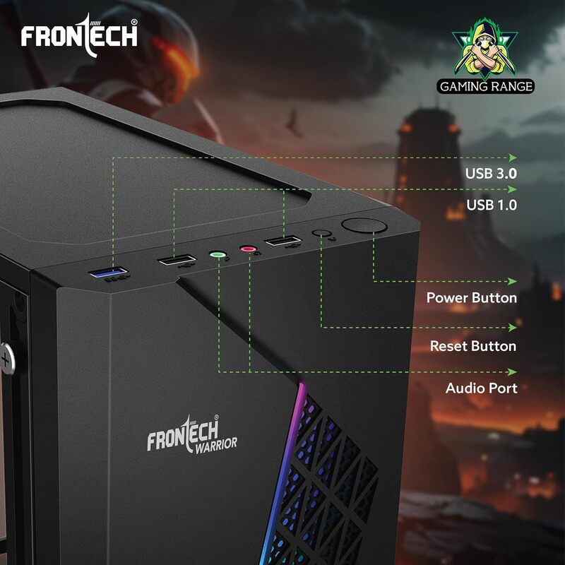 Frontech WARRIOR FT-4345 USB 3.0 Gaming Cabinet