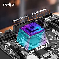 Frontech FT-0482 – Reliable H310 chipset motherboard featuring USB 3.0, SATA ports, and essential features for everyday computing.