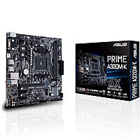 ASUS Prime A320M-K (AM4 uATX Motherboard, DDR4 Support, M.2 Slot, HDMI, SATA 6Gb/s, LED Lighting, 1 Year Warranty)