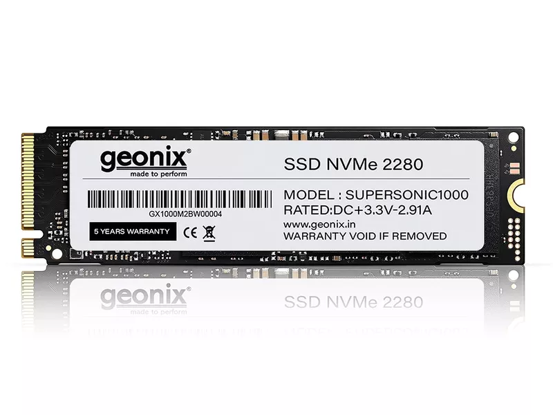 Geonix 256GB M.2 NVMe SSD, 2280, 6Gb/s, 2650/2000 Mbps, 5 Years Warranty, GXNVME256GB