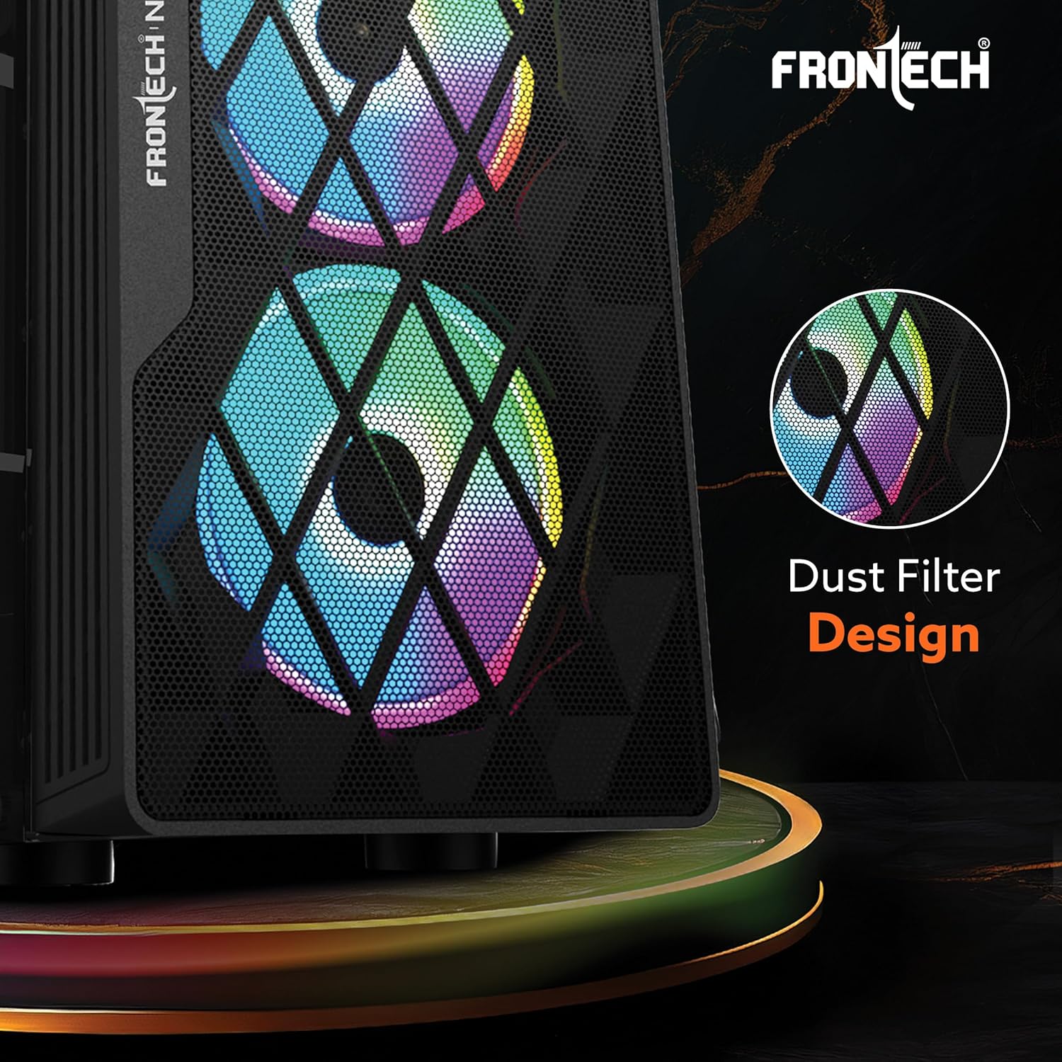 Frontech NICO FT-4357 Stylish Mid-Tower Gaming Case