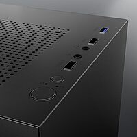 Dawg V110 M-ATX Mini Tower Case – Compact PC Cabinet | Mid Tower | Black