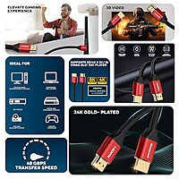 Honeywell HDMI 2Mtr with Ethernet - 2.1 Compliant