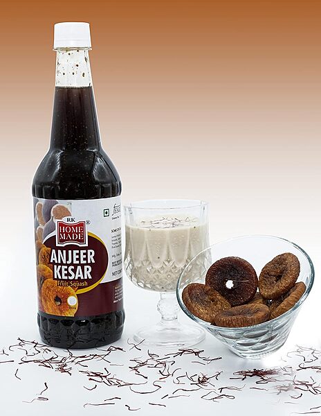 HOME MADE ANJEER KESAR FRUIT SQUASH 750ML