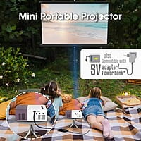 Zebronics Pixaplay 11 Portable LED Projector with FHD 1080p Support | 1500 Lumens | 150'' Large Screen | Dual Power Input,Built-in-Speaker, Remote Control and a Compact Design