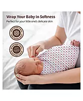 Luvlap - Muslin Swaddle Dots White - 120 x 100 cm