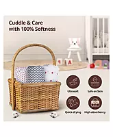 Luvlap - Muslin Swaddle Dots White - 120 x 100 cm