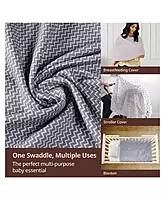 Luvlap - Muslin Swaddle Dots White - 120 x 100 cm